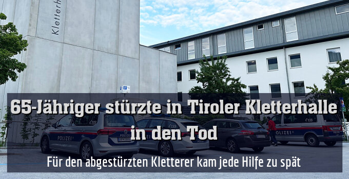 Für den abgestürzten Kletterer kam jede Hilfe zu spät