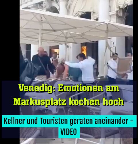 Kellner und Touristen geraten aneinander - VIDEO