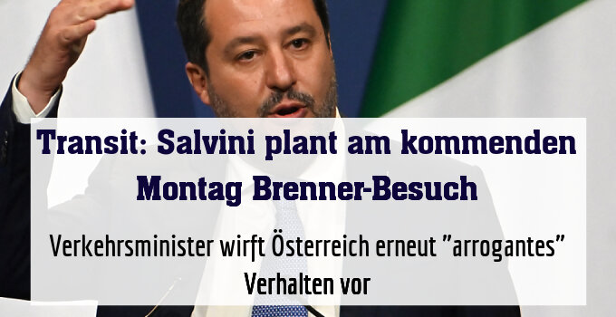 Verkehrsminister wirft Österreich erneut "arrogantes" Verhalten vor
