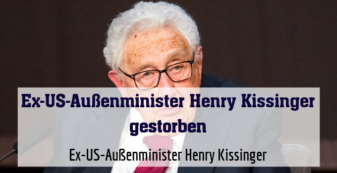 Ex-US-Außenminister Henry Kissinger