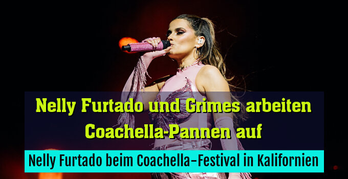 Nelly Furtado beim Coachella-Festival in Kalifornien