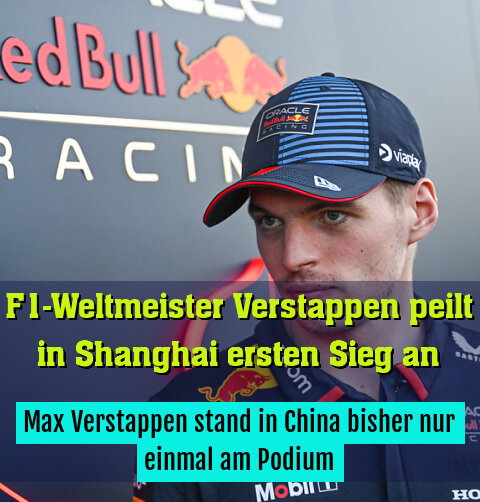 Max Verstappen stand in China bisher nur einmal am Podium