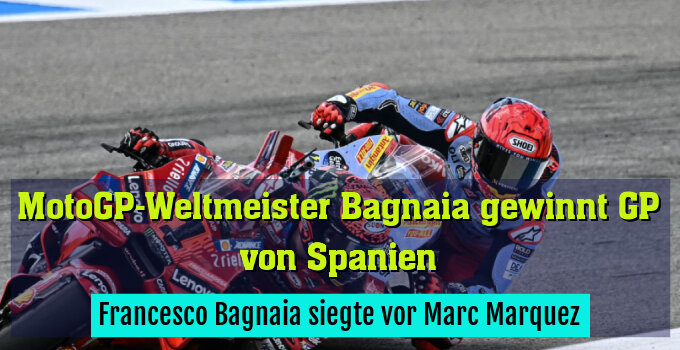 Francesco Bagnaia siegte vor Marc Marquez