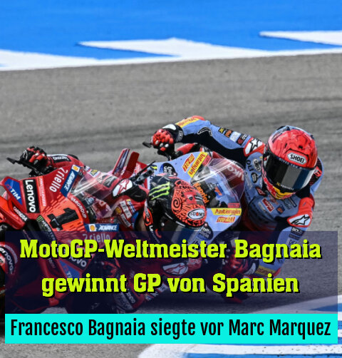 Francesco Bagnaia siegte vor Marc Marquez