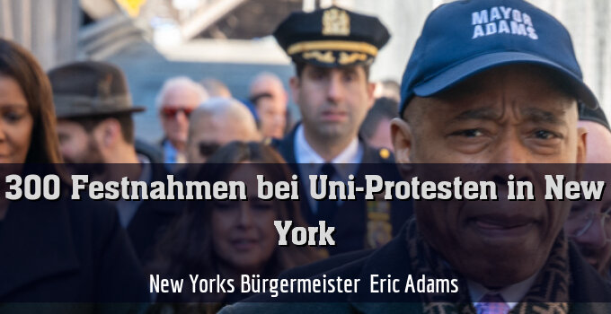 New Yorks Bürgermeister  Eric Adams