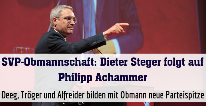 Deeg, Tröger und Alfreider bilden mit Obmann neue Parteispitze