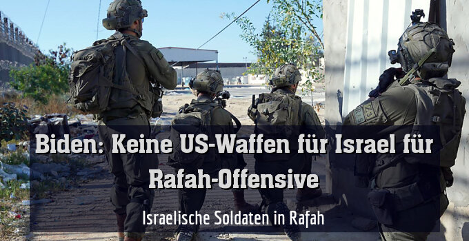 Israelische Soldaten in Rafah
