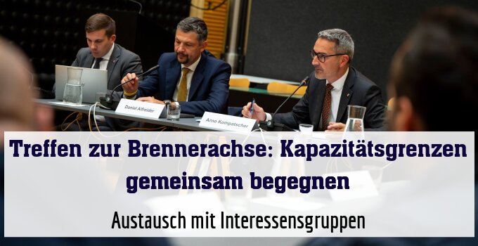 Austausch mit Interessensgruppen