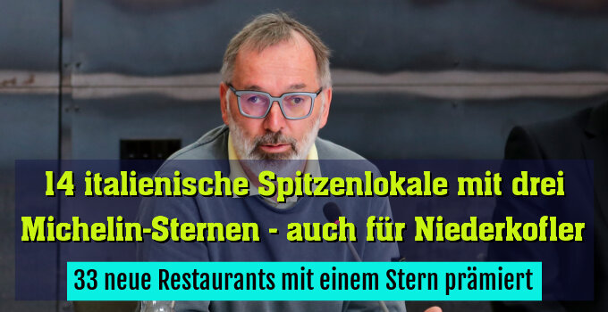 33 neue Restaurants mit einem Stern prämiert