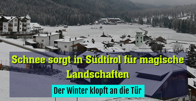 Der Winter klopft an die Tür