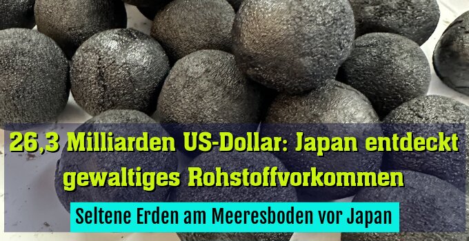 Seltene Erden am Meeresboden vor Japan