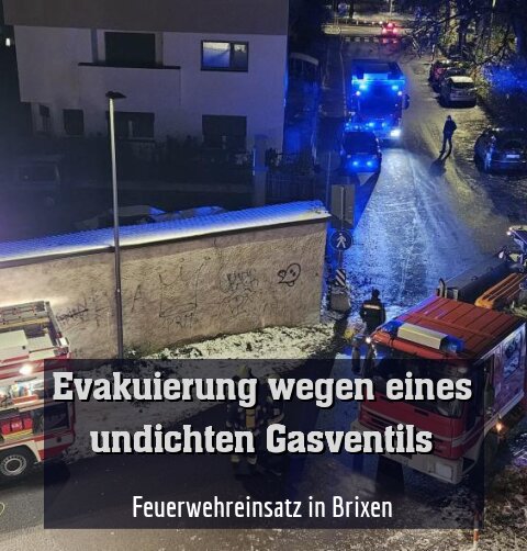 Feuerwehreinsatz in Brixen