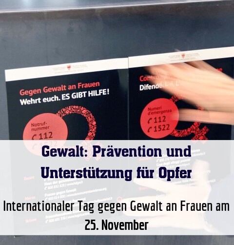 Internationaler Tag gegen Gewalt an Frauen am 25. November