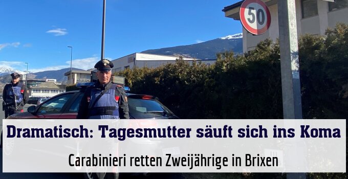 Carabinieri retten Zweijährige in Brixen