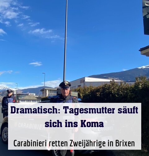 Carabinieri retten Zweijährige in Brixen