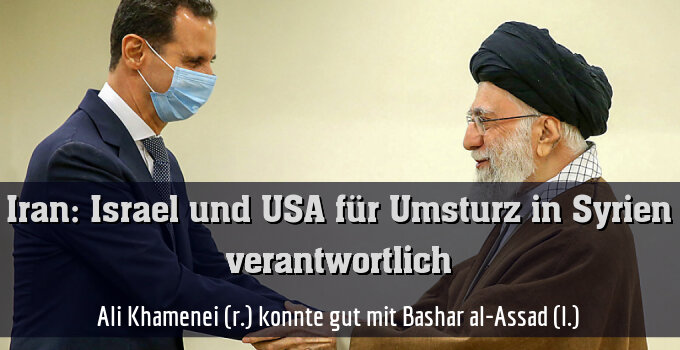 Ali Khamenei (r.) konnte gut mit Bashar al-Assad (l.)