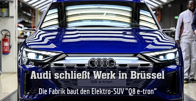 Die Fabrik baut den Elektro-SUV "Q8 e-tron"