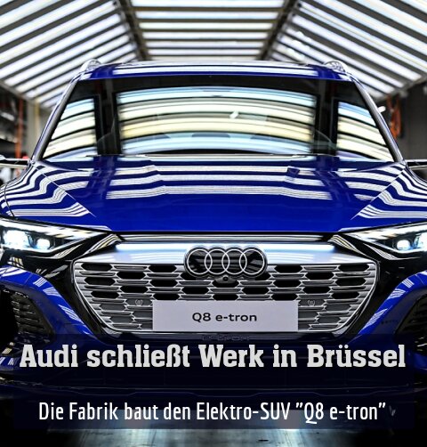 Die Fabrik baut den Elektro-SUV "Q8 e-tron"