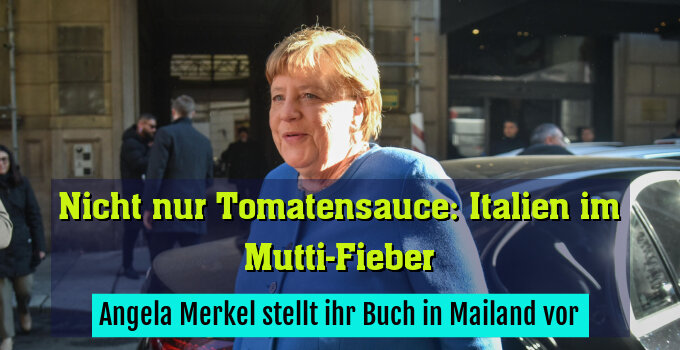 Angela Merkel stellt ihr Buch in Mailand vor