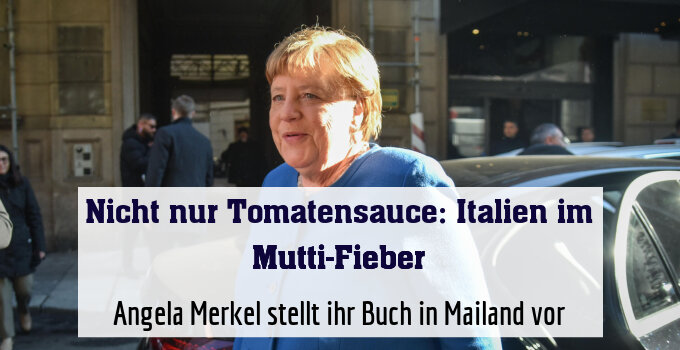 Angela Merkel stellt ihr Buch in Mailand vor