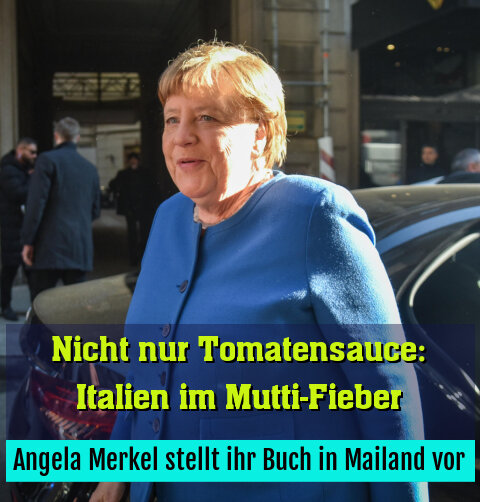 Angela Merkel stellt ihr Buch in Mailand vor