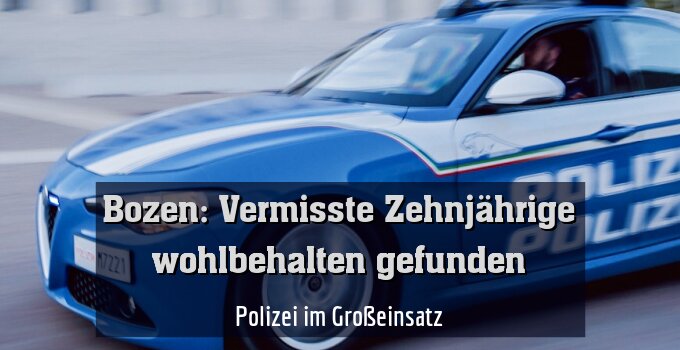 Polizei im Großeinsatz