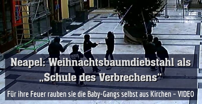 Für ihre Feuer rauben sie die Baby-Gangs selbst aus Kirchen – VIDEO