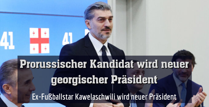 Ex-Fußballstar Kawelaschwili wird neuer Präsident