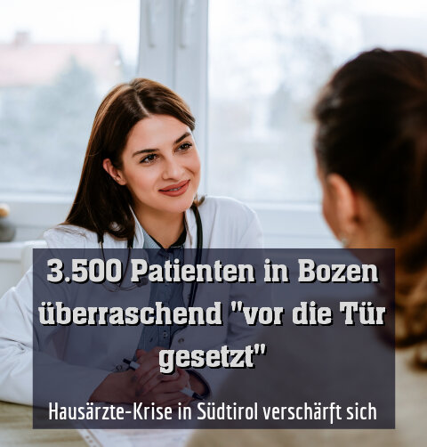 3.500 Patienten in Bozen überraschend "vor die Tür gesetzt"