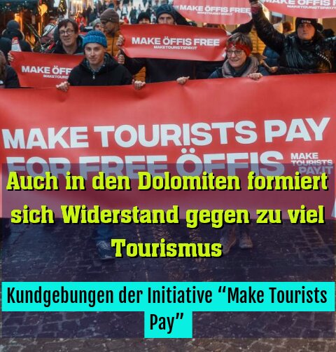 Kundgebungen der Initiative “Make Tourists Pay”