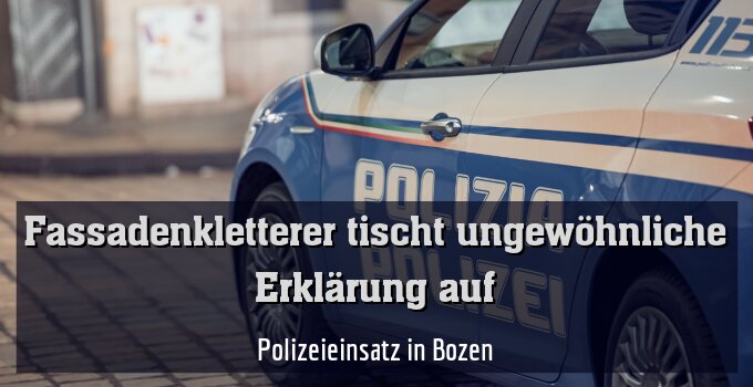 Polizeieinsatz in Bozen