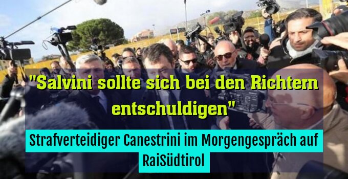 Strafverteidiger Canestrini im Morgengespräch auf RaiSüdtirol