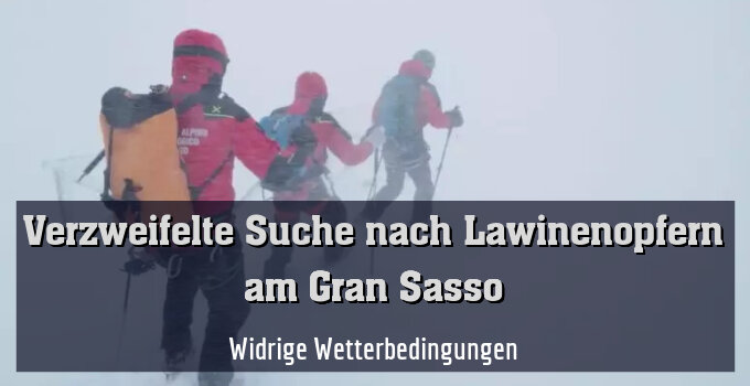 Widrige Wetterbedingungen