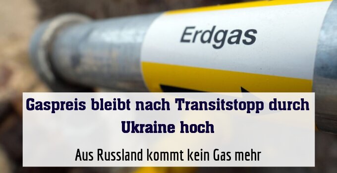 Aus Russland kommt kein Gas mehr