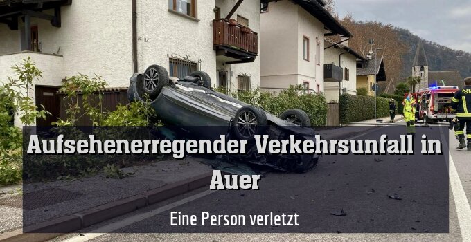 Eine Person verletzt