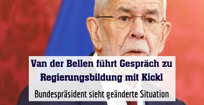 Bundespräsident sieht geänderte Situation