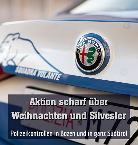 Polizeikontrollen in Bozen und in ganz Südtirol