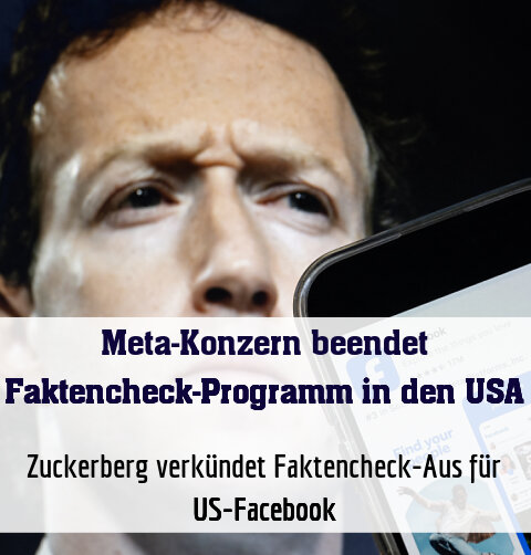 Zuckerberg verkündet Faktencheck-Aus für US-Facebook