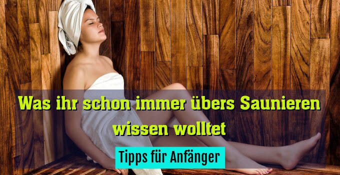 Tipps für Anfänger