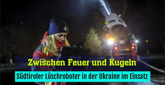 EmiControls Löschroboter TAF unterstützt ukrainische Feuerwehr