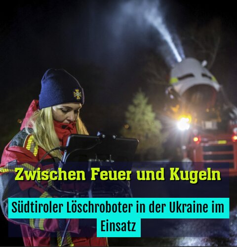 EmiControls Löschroboter TAF unterstützt ukrainische Feuerwehr