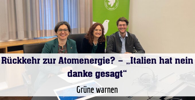 Grüne warnen