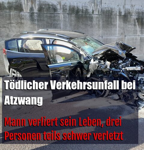 Mann verliert sein Leben, drei Personen teils schwer verletzt