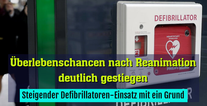 Steigender Defibrillatoren-Einsatz mit ein Grund