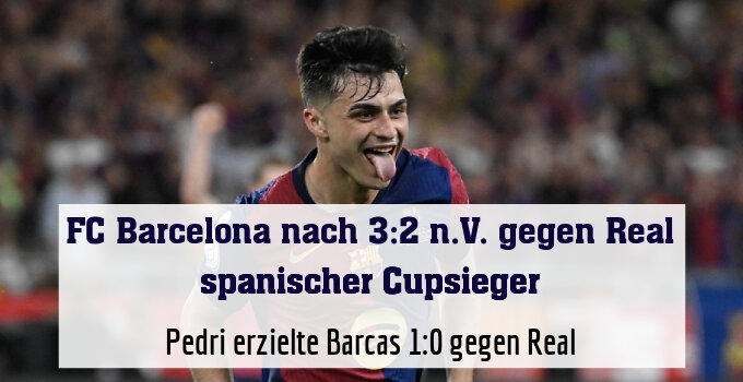 Pedri erzielte Barcas 1:0 gegen Real
