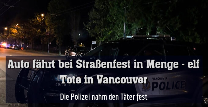 Die Polizei nahm den Täter fest