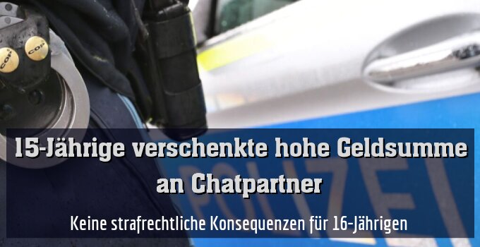 Keine strafrechtliche Konsequenzen für 16-Jährigen