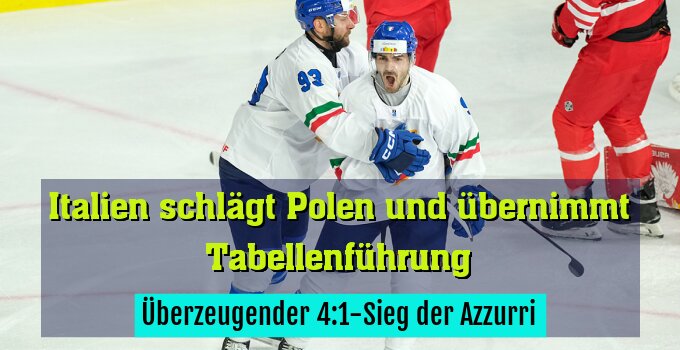 Überzeugender 4:1-Sieg der Azzurri