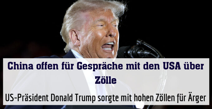 US-Präsident Donald Trump sorgte mit hohen Zöllen für Ärger