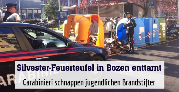 Carabinieri schnappen jugendlichen Brandstifter